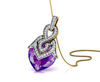 Amethyst Pendant | 3D