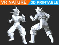 3D model Goku drip - Jacket 2 - Low poly VR / AR / low-poly