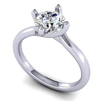 Silver diamond ring 088 | 3D