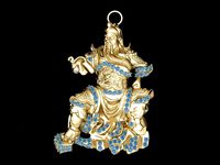 583 the lost bladesman pendant | 3D