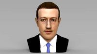 Mark Zuckerberg bust ready for full color 3D printing | 3D