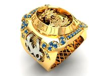563  Lucky Dragon Ring  | 3D