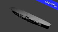Japanese Aircraft Carrier Kaga | 3D