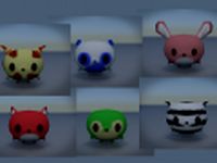 Lowpoly cute animal characters package 3D Model