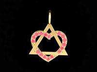 543 Diamond Heart Pendant  | 3D