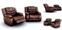 Ashley Revolution Burgundy Two Armchairs 3D Model