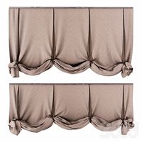 London curtains in two positions