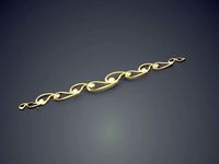 Rain Motif Bracelet 1783 | 3D