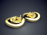 Beautiful Girly Detailed Earrings | 3D
