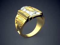 Thick Engraved Ring 2940 | 3D