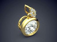 Fancy Extravagant Vintage Diamond Pendant | 3D