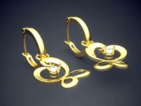 Precious Girly Butterfly-Shaped Earrings for Girls | 3D