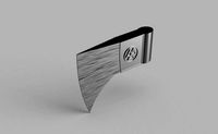 Axe Head with Valknut Symbol | 3D