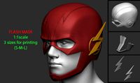Flash Helmet - Justice League | 3D
