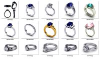 Collection- Bulk Rings-0017-3dm with stones-15 Files | 3D
