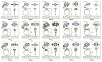 Collection- Bulk Rings-0006-3dm with stones-15 Files | 3D