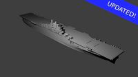 US Essex Class Aircraft Carrier | 3D