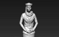 Emirates Airline stewardess 3D printing ready stl obj formats | 3D