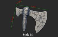Leviathan AXE Head - Weapon Kratos - God Of War | 3D