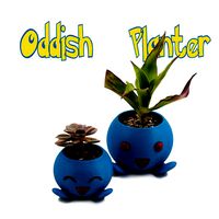 Oddish Planter -Pokemon Planter - Succulent Planter - Cactus Pot | 3D