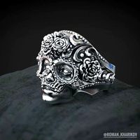 Masquerade Mask Skull Ring 3d model for 3d printing | 3D