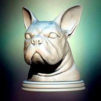 French Bulldog Bust | 3D