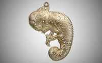 Chameleon Pendant | 3D