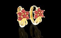 431 Diamond Earring  | 3D