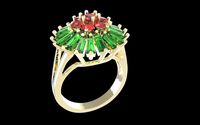 418 Beautiful Diamond Ring for Women | 3D