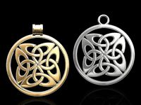 Dara knot in vector way-pendant | 3D