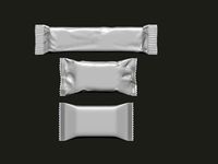 Packages for a bar snacks high poly meshes | 3D
