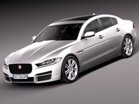 Jaguar XE 2016 3D Model