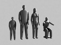 Small low detalied people  | 3D