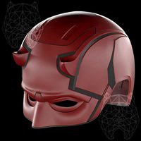 DareDevil 3d printable helmet | 3D