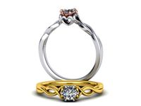 Heart Engagegment ring 6prong  0240 | 3D