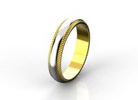 Milgrain wedding band | 3D