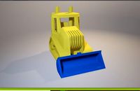 3D Toy Bulldozer | 3D