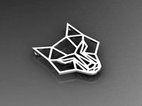 Fox geometric pendant  | 3D