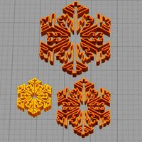 Cookie Cutter Snowflake Copo de Nieve 5 | 3D