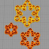 Cookie Cutter Snowflake Copo de Nieve 4 | 3D