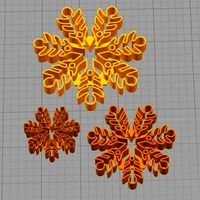 Cookie Cutter Snowflake Copo de Nieve 3 | 3D