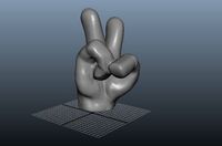 Hand Victory  | 3D