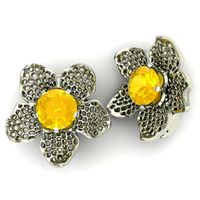 Earrings with citrine | 3D