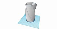 5 Edge Twisted Vase | 3D