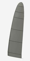 Winsurfing slalom fin  | 3D