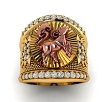 369 Gold Goad Ring for men | 3D