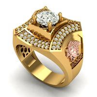 363 Versace Diamond Ring | 3D