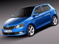 Skoda Fabia 2015 3D Model