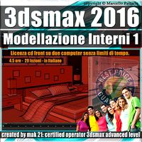 009 3ds max 2016 Modellazione Interni v 9 Italiano cd front