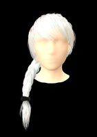 hair pigtail spikelet lowpoly